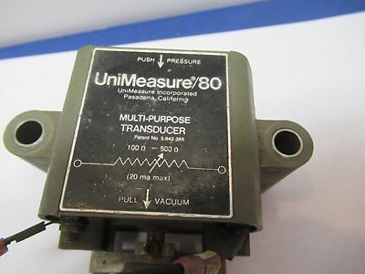 UNIMEASURE 80 MULTI PURPOSE TRANSDUCER AS IS &85-08