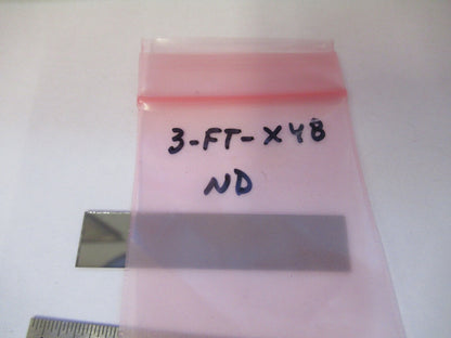 OPTICAL RECTANGULAR NEUTRAL DENSITY FILTER PLATE OPTICS AS PICTURED &3-FT-X48
