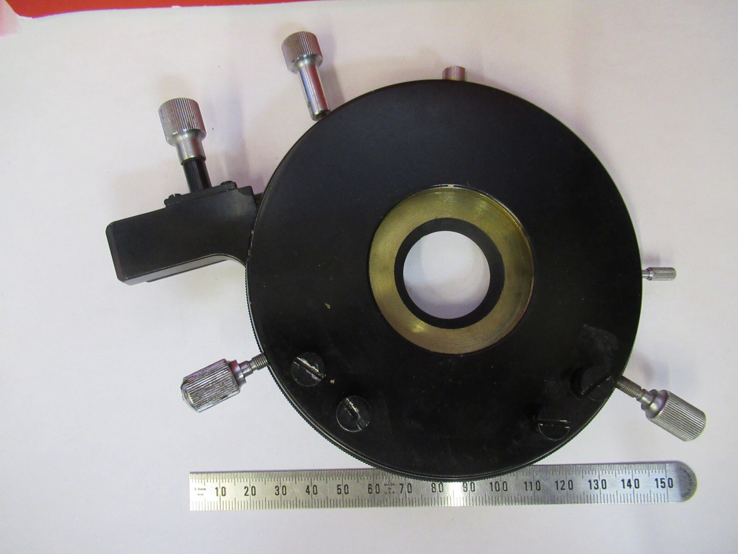 OLYMPUS JAPAN STAGE XY TABLE MICROMETER MICROSCOPE PART AS PICTURED X3-B-65
