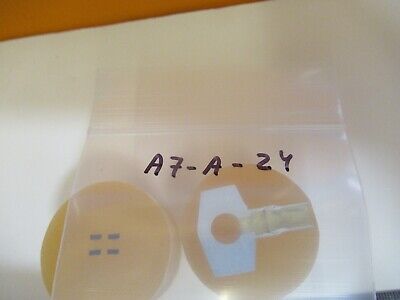 Lot 2 ea METALLOGRAPHIC METAL CROSS SECTION SPECIMEN MICROSCOPY SAMPLE &A7-A-24