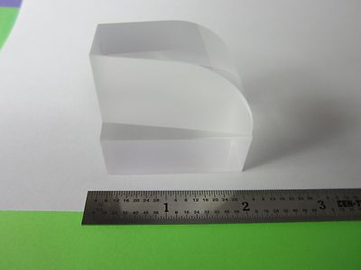 OPTISCHES PRISMASTÜCK KONVEX ?? + BESCHICHTUNG VON LASEROPTIKEN WIE ABGEBILDET BIN#36-19