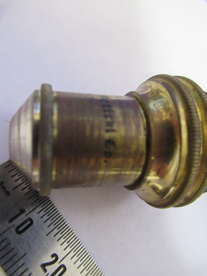 Antique Brass Bausch & Lomb 16mm Objective Microscope Part