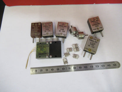 LOT VINTAGE WWII  QUARTZ CRYSTAL FT-243  KC FREQUENCY RADIO AMATEUR X3-B-16