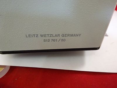 MICROSCOPE PART TRINOCULAR HEAD LEITZ GERMANY 512761/20 OPTICS AS IS BN#E2-ii-02