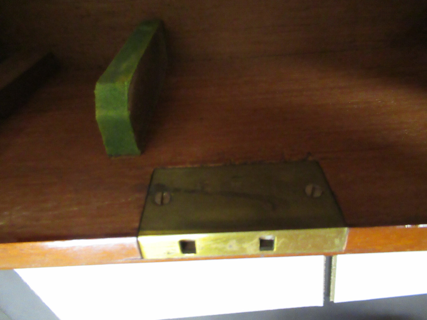EMPTY BECK UK WOOD CABINET ANTIQUE MICROSCOPE PART AS PICTURED #TB-3