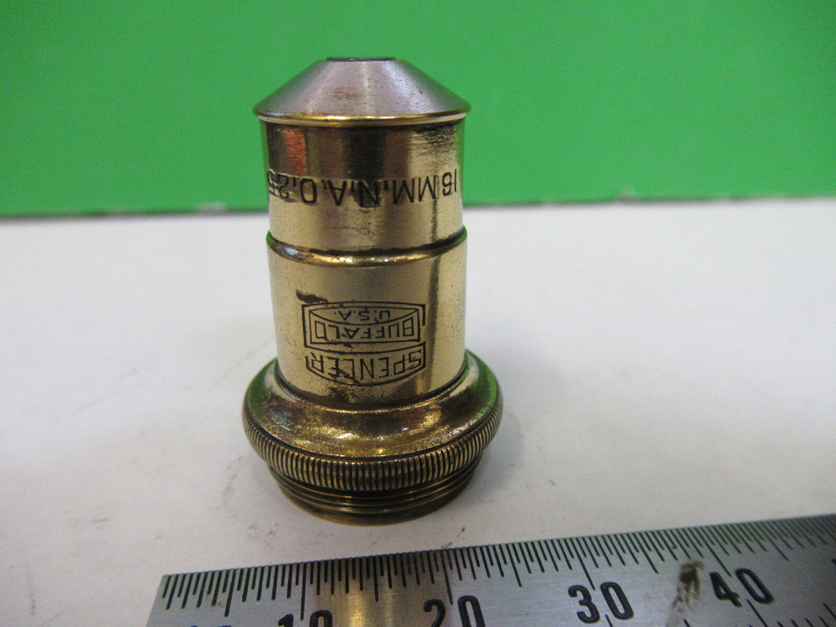 For Parts ANTIQUE SPENCER BRASS OBJECTIVE MICROSCOPE PART AS PICTURED G8-A-21