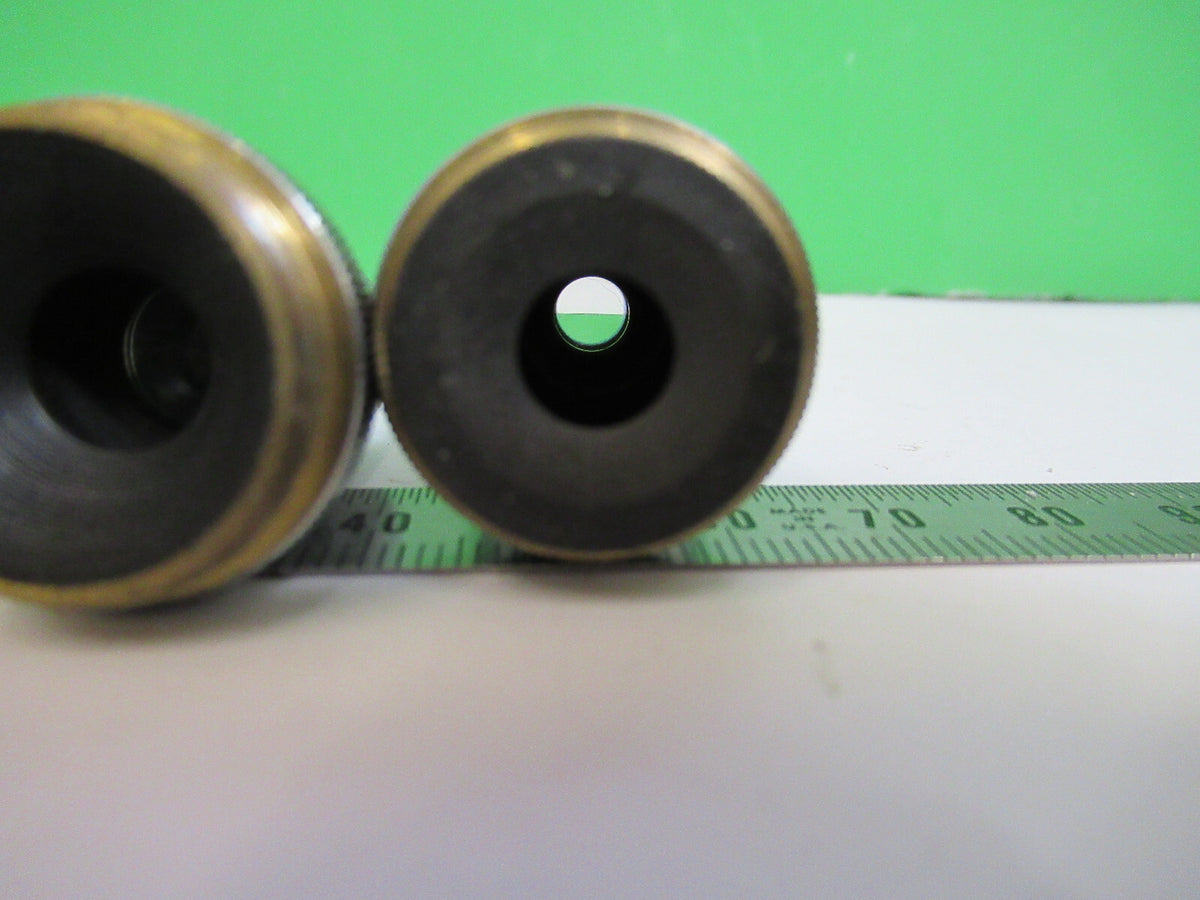 REICHERT AUSTRIA lot objectives 4X 10X 40X MICROSCOPE PART AS PICTURED X5-A-76