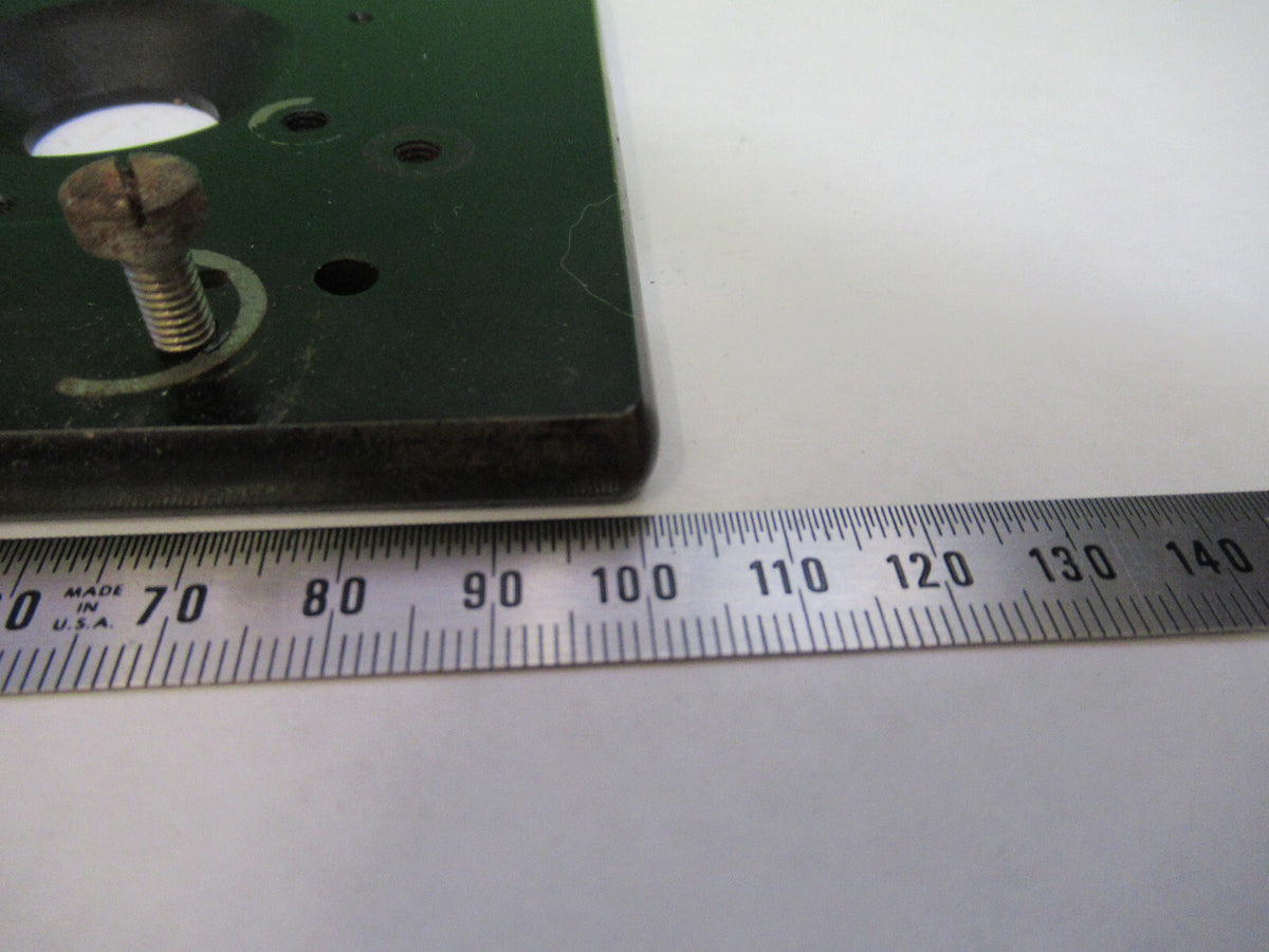 ANTIQUE BAUSCH LOMB STAGE TABLE MICROSCOPE PART AS PICTURED G8-A-51