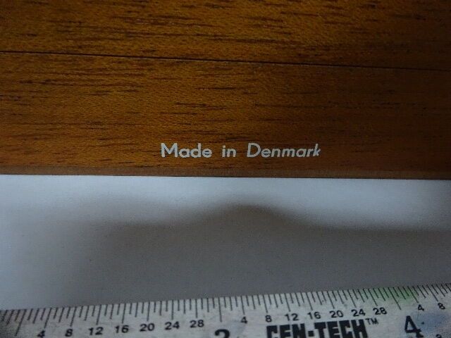 EMPTY WOODEN BOX BRUEL KJAER DENMARK MAHOGANY CASE ACCELEROMETER AS IS  #4T-B-29