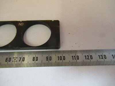 NIKON JAPAN NEUTRAL DENSITY FILTER SLIDE ND MICROSCOPE PART AS PICTURED P2-A-33