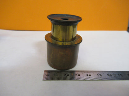 ANTIQUE BRASS OCULAR EYEPIECE BECK LONDON MICROSCOPE PART AS PICTURED Y2-A-69