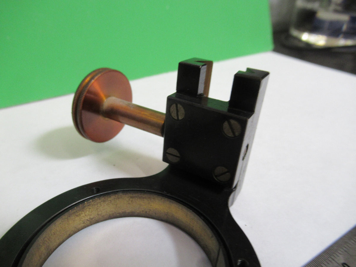 ANTIQUE BAUSCH LOMB CONDENSER HOLDER MICROSCOPE PART AS PICTURED H7-B-76
