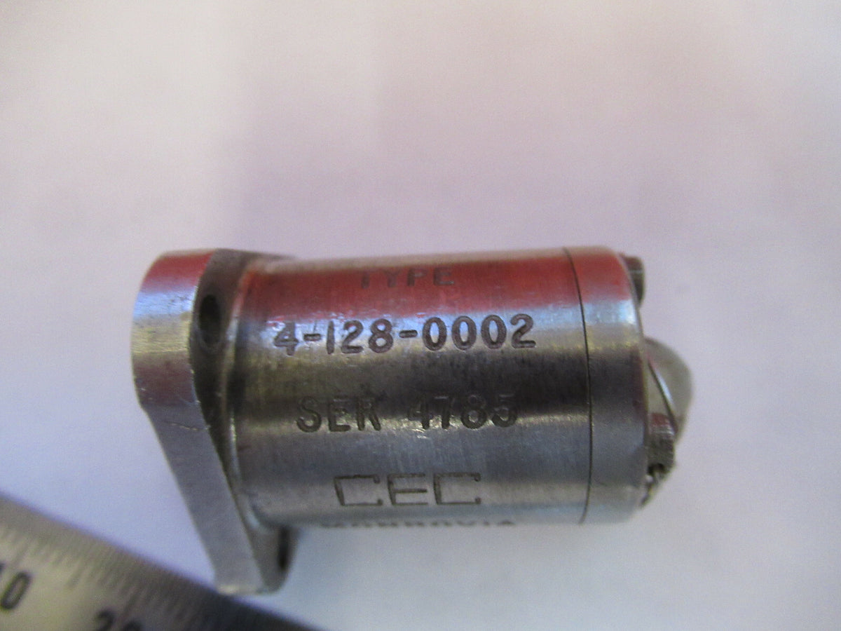 CEC 4-128-0002 VELOCITY SENSOR VELOMETER TURBINE VIBRATION AS PICTURED &Q4-A-04