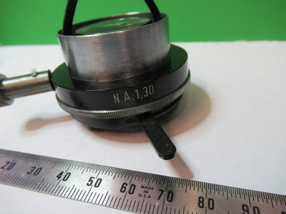 STEINDORFF BERLIN GERMANY CONDENSER + IRIS MICROSCOPE PART AS PICTURED W4-B-22