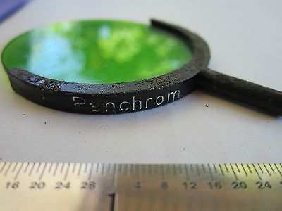 MICROSCOPE LIGHT FILTER LEITZ ZEISS GREEN PANCHROM