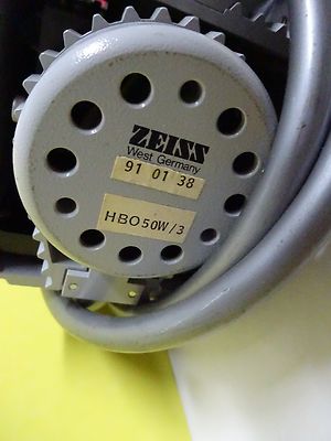 MIKROSKOPTEIL ZEISS LAMP ILLUMINATOR HBO 50W UNTESTED OPTICS AS IS BIN#X1-37