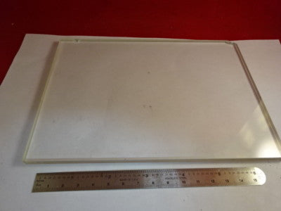 Microscope Part Glass Stage Plate [chipped corner] Optics