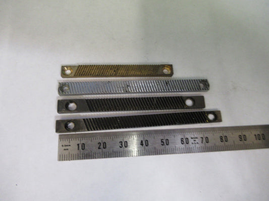 LOT 4 PIECES RACK GEAR BAUSCH LOMB AO SPENCER MICROSCOPE PART AS PICTURE U8-A-40