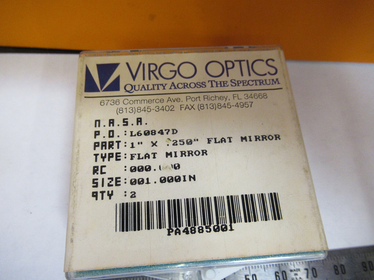 OPTICAL ex-NASA COATED LENS PAIR  PRO LASER OPTICS AS PICTURED Y4-A-80