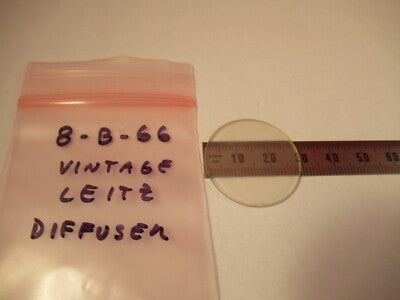 LEITZ GERMANY DIFFUSER GLASS FILTER OPTICS MICROSCOPE PART AS PICTURED &8-B-66