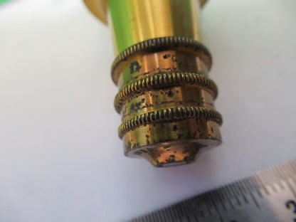 ANTIQUE BRASS OBJECTIVE CARL ZEISS 1900's RARE OPTICS MICROSCOPE PART F3-B-17