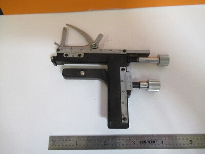 Antique Japan Stage Clips Xy Micrometer Microscope Part