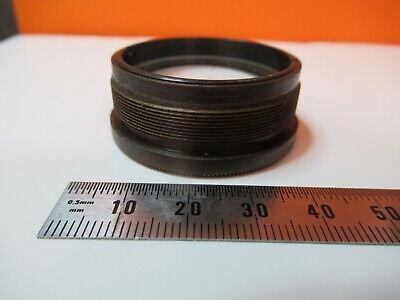 VINTAGE BRASS OBJECTIVE STEREO MICROSCOPE PART OPTICS AS PICTURED &14-B-53