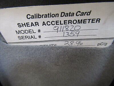 PCB PIEZOTRONICS LDS 28 pC/g CHARGE MODE ACCELEROMETER VIBRATION &H6-A-07