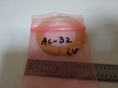 LARGE QUARTZ SINGLE CRYSTAL LOAD CELL PIEZOELECTRIC BLANK GOLD COAT PIEZO #AL-32