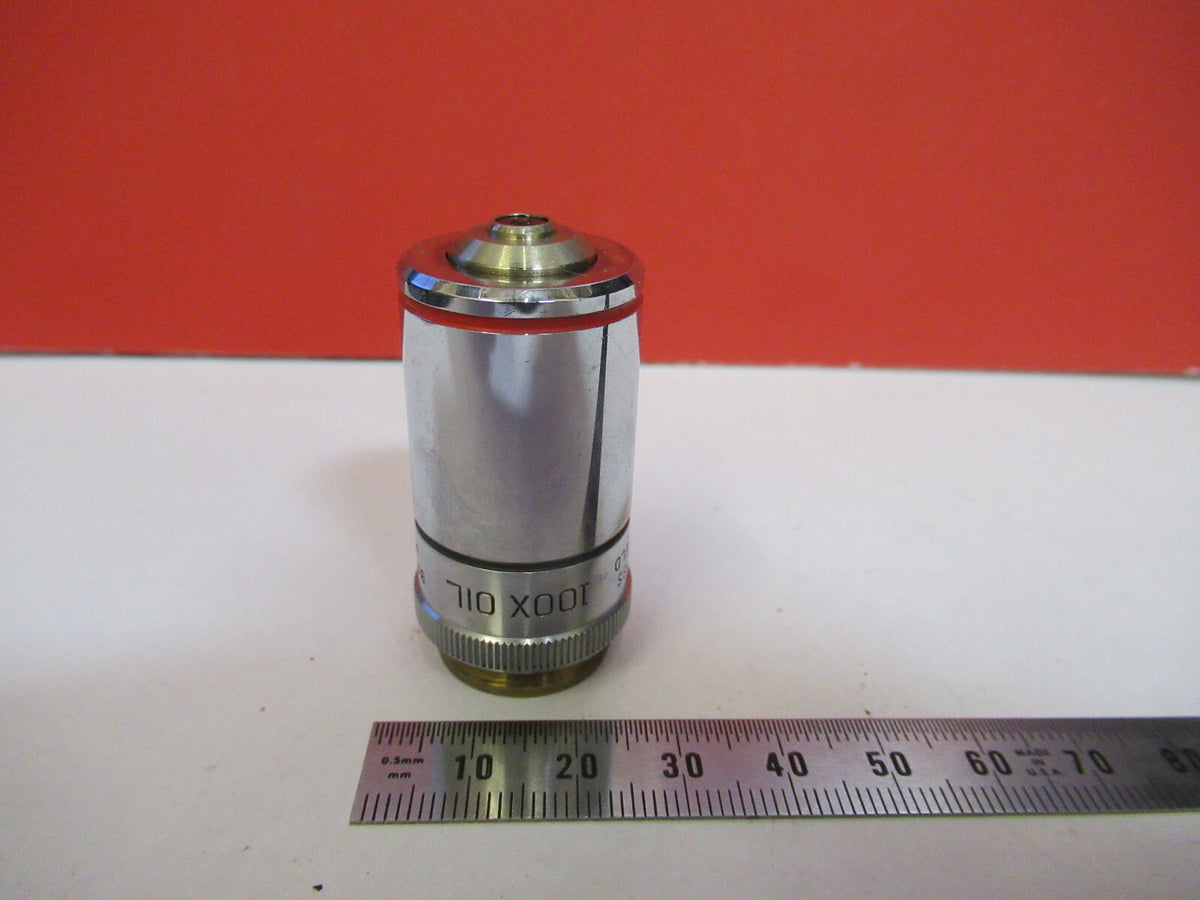 Industrial Bausch & Lomb 100X Lens Objective Microscope
