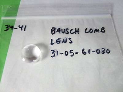 MICROSCOPE PART OPTICAL LENS BASCH LOMB 31-05-61-030 OPTICS AS IS BIN#34-41