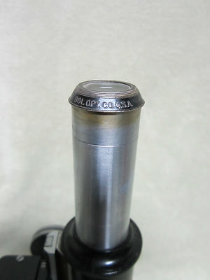 Vintage Optical Bausch & Lomb Microscope Collectable Ok Optics