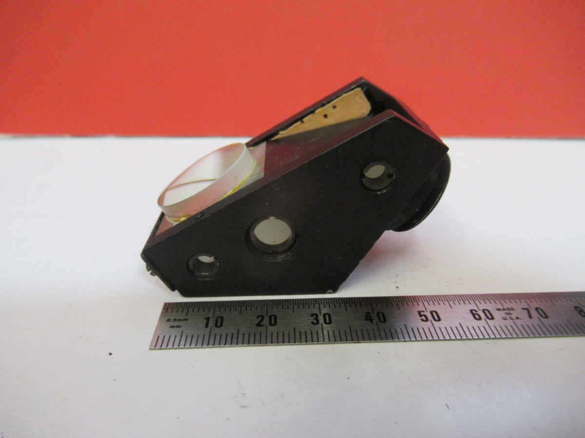 ANTIQUE BAUSCH LOMB MOUNTED GLASS PRISM MICROSCOPE PART AS PICTURED #F8-A-17