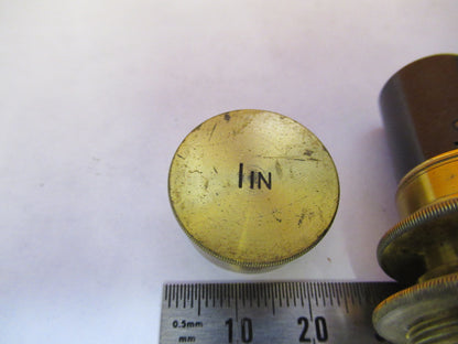 BECK ENGLAND OBJECTIVE LENS ANTIQUE OPTICS MICROSCOPE PART AS PICTURED Y2-A-77