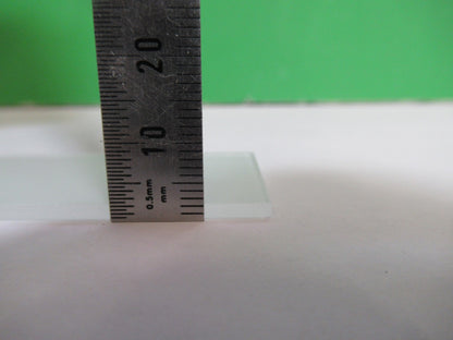 OPTICAL GLASS NAUGATUCK 2" x 1" x 2mm FROSTED DIFFUSE OPTICS AS PICTURED 98-A-10