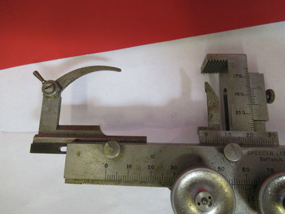 ANTIQUE RARE SPENCER BUFFALO XY STAGE CLIPS MICROSCOPE PART as pictured B3-B-74