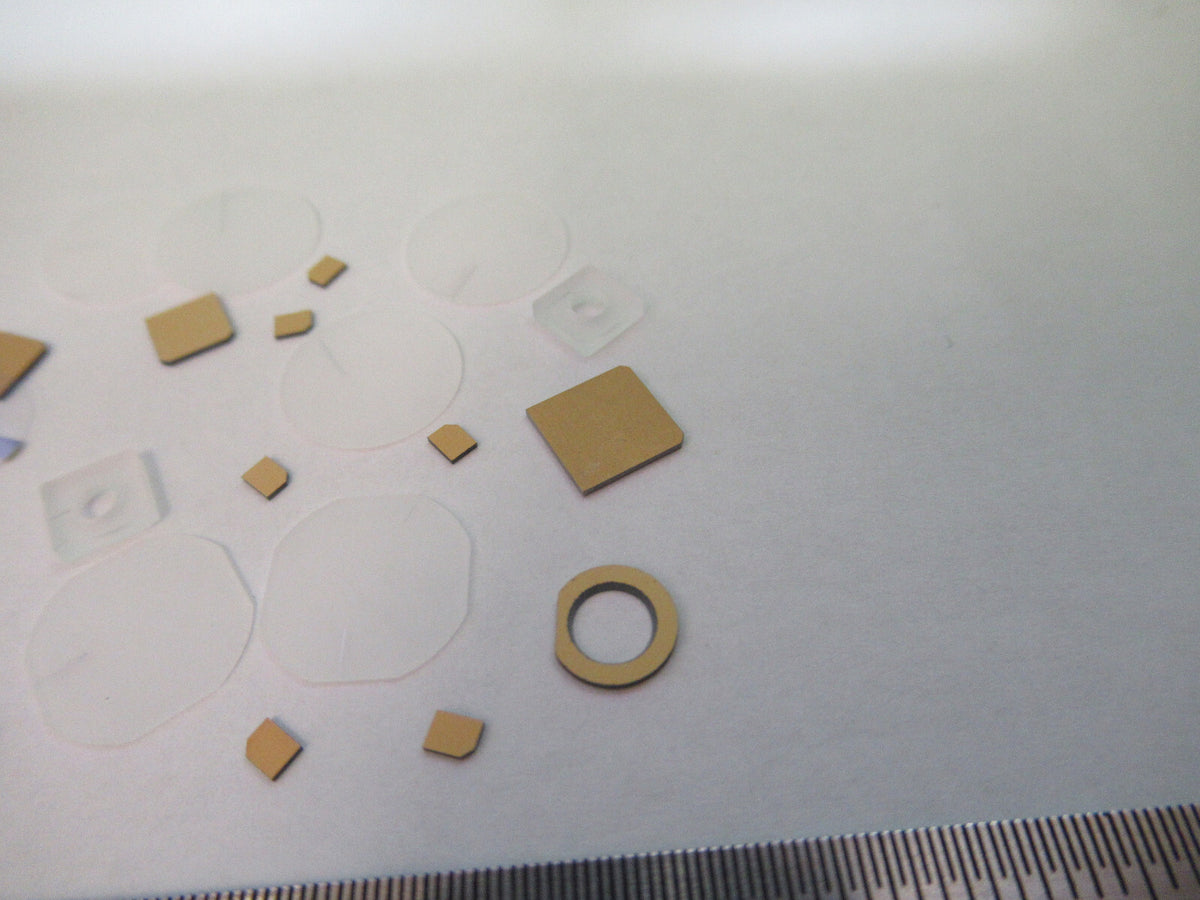 Lot Blanks Piezoelectric Quartz Crystal X-y-cut Gold Coated Piezo Sensor