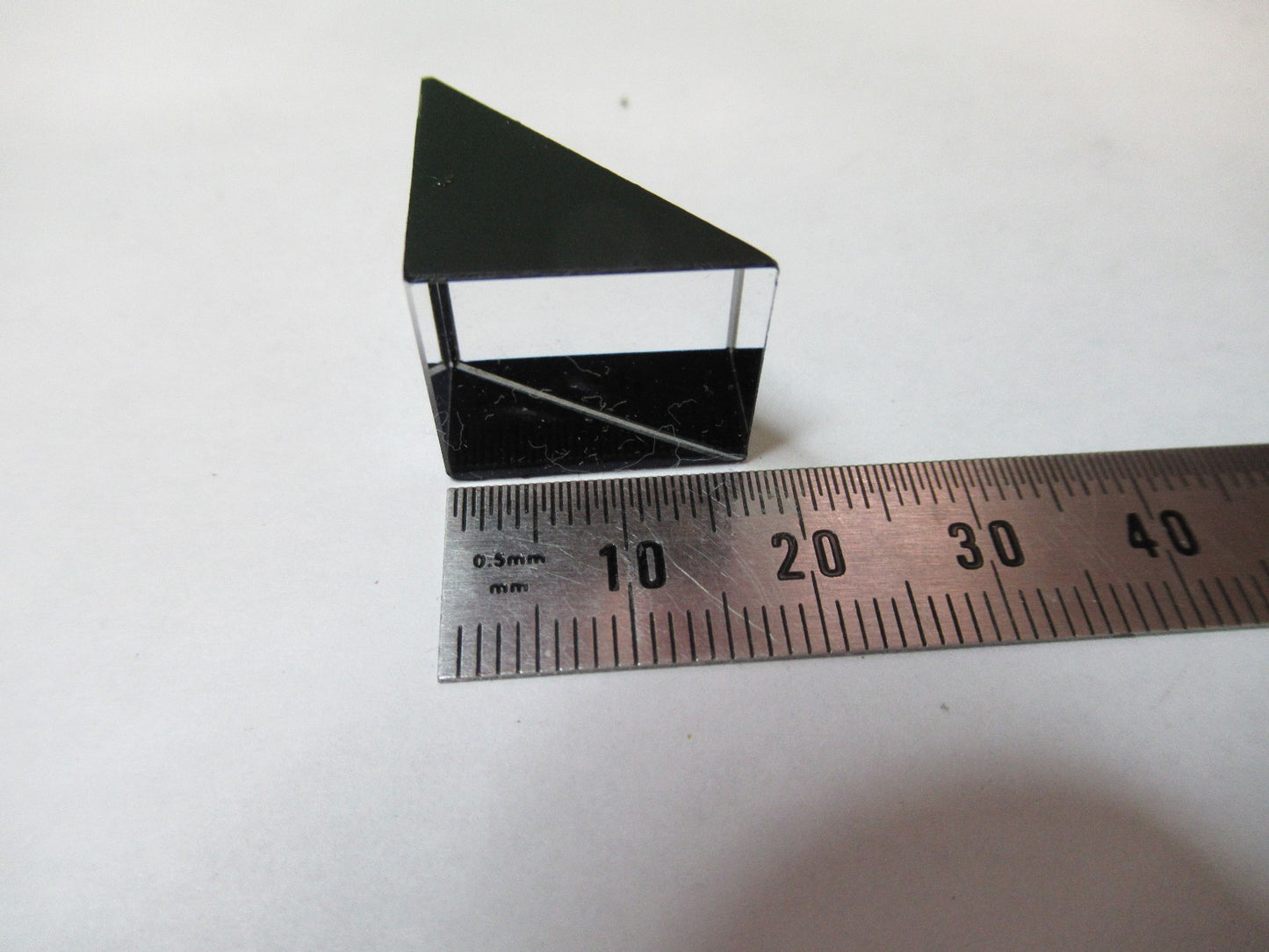 OPTICAL PRISM GLASS OPTICS  MICROSCOPE PART AS PICTURED T5-A-92