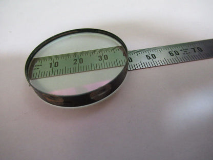 OPTICAL COATED LENS hole in center MIL SPEC OPTICS AS PICTURED #W9-A-06