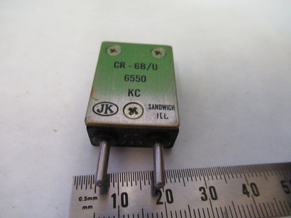 WWII FT-243 QUARTZ CRYSTAL CTS JK 6550 kHz FREQUENCY CONTROL AS PICTURED S1-B-40