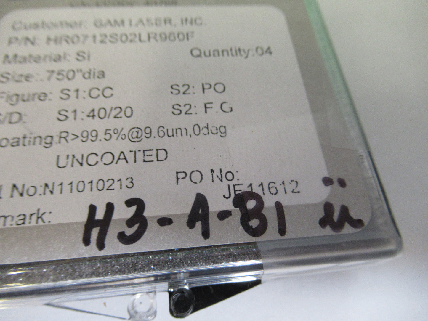 Optical Silicon Metal Lenses Lot Infrared Laser Optics