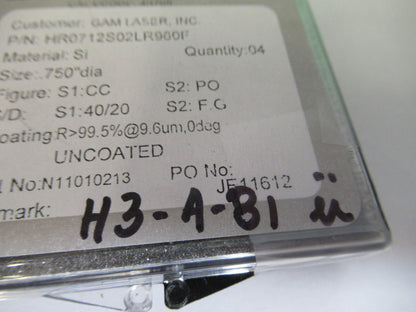 Optical Silicon Metal Lenses Lot Infrared Laser Optics