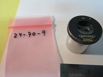 MICROSCOPE PART EYEPIECE REICHERT AUSTRIA 6X OPTICS BIN#24-70-9