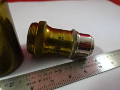 Antique Brass Objective Homg 2mm Ernst Leitz ?? Germany Microscope Part