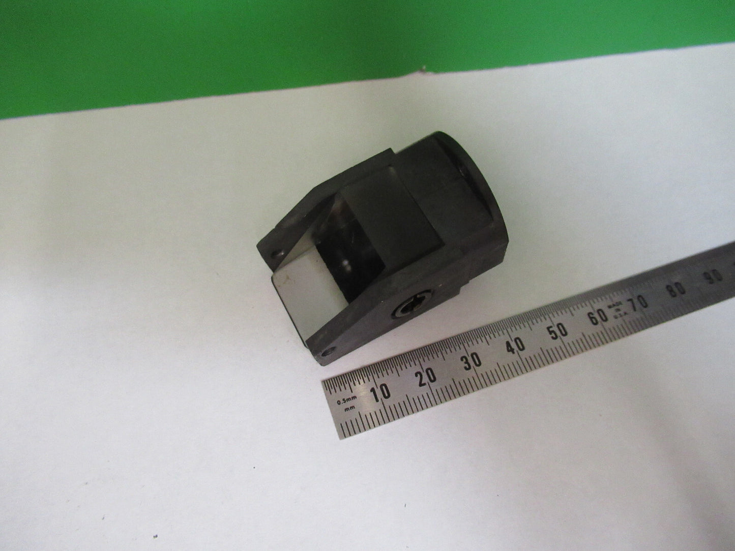 ANTIQUE BAUSCH LOMB OPTICS GLASS PRISM MICROSCOPE PART AS PICTURED #G5-A-110