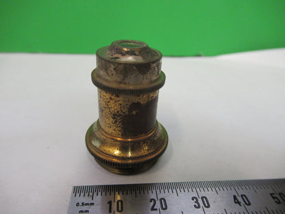 WATSON LONDON ANTIQUE BRASS OBJECTIVE MICROSCOPE PART OPTICS AS PICTURED X6-A-88