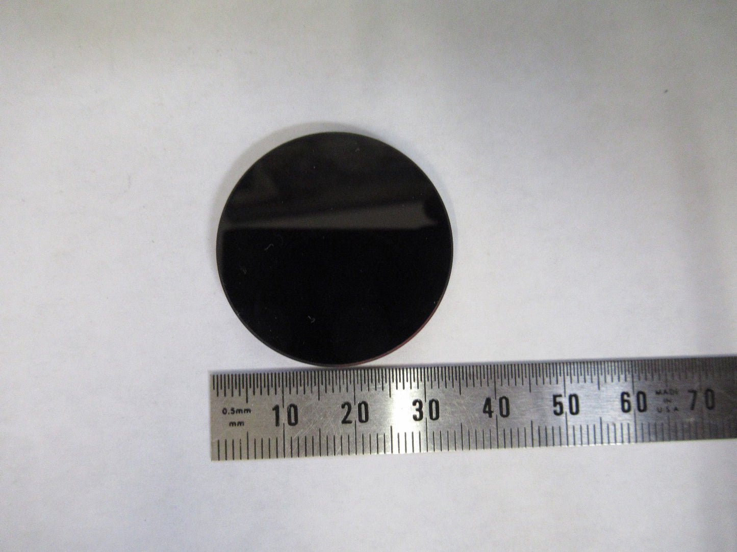 OPTICAL GLASS DARK BLUE FILTER LASER OPTICS LENS AS PICTURED U8-A-126