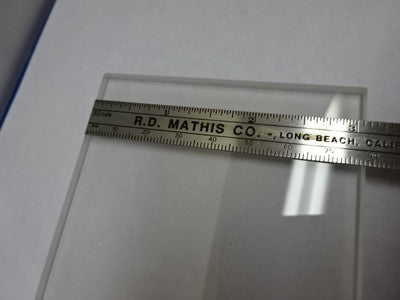 MICROSCOPE PART STAGE GLASS DULL & POLISHED SIDES OPTICS #83-05