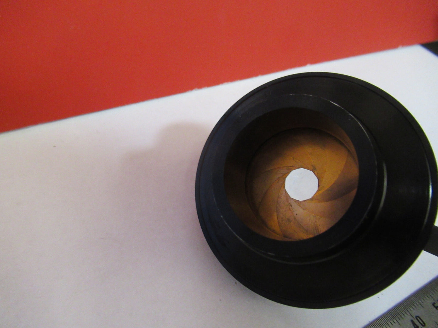 INDUSTRIAL BAUSCH LOMB CONDENSER + IRIS MICROSCOPE PART AS PICTURED F8-A-18