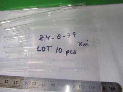 GLASS AMPOULE BULB TEST TUBE LOT OF 10 EA SAMPLE PROBE AS PICTURED &Z4-B-79